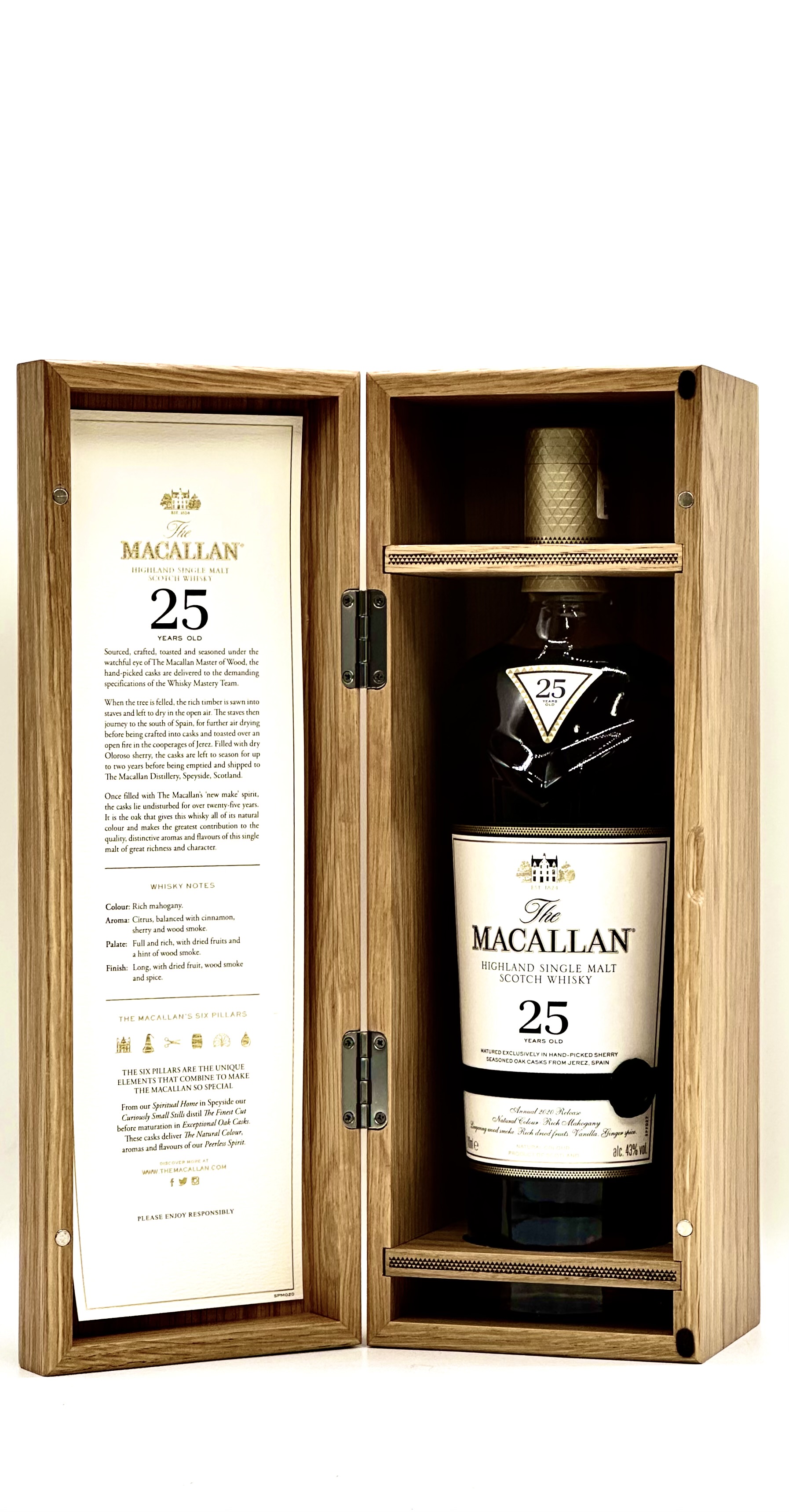マッカラン25 空箱 セール 空瓶 The Macallan 25年マッカランシングル