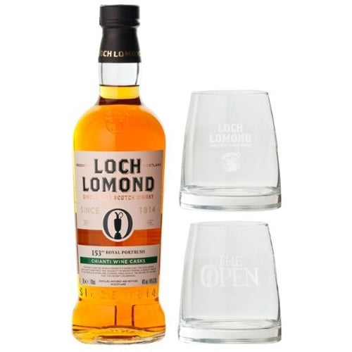 グラス2脚付】 ロッホローモンド 全英オープンゴルフ 153rd ロイヤル