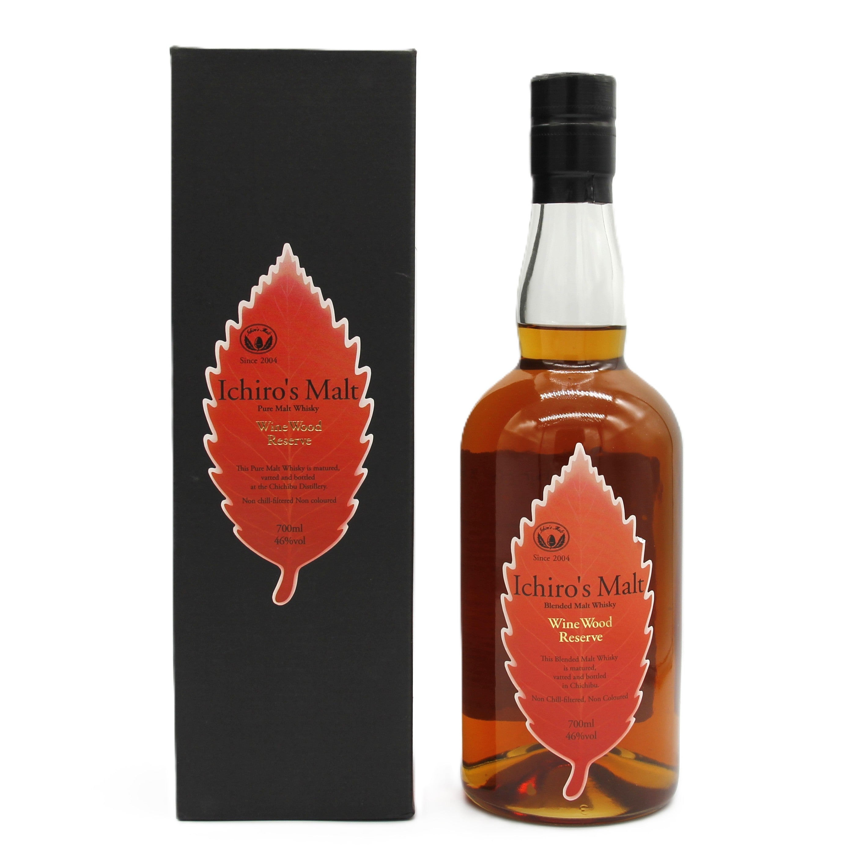 イチローズモルト ワインウッドリザーブ リーフラベル 46% 700ml 箱
