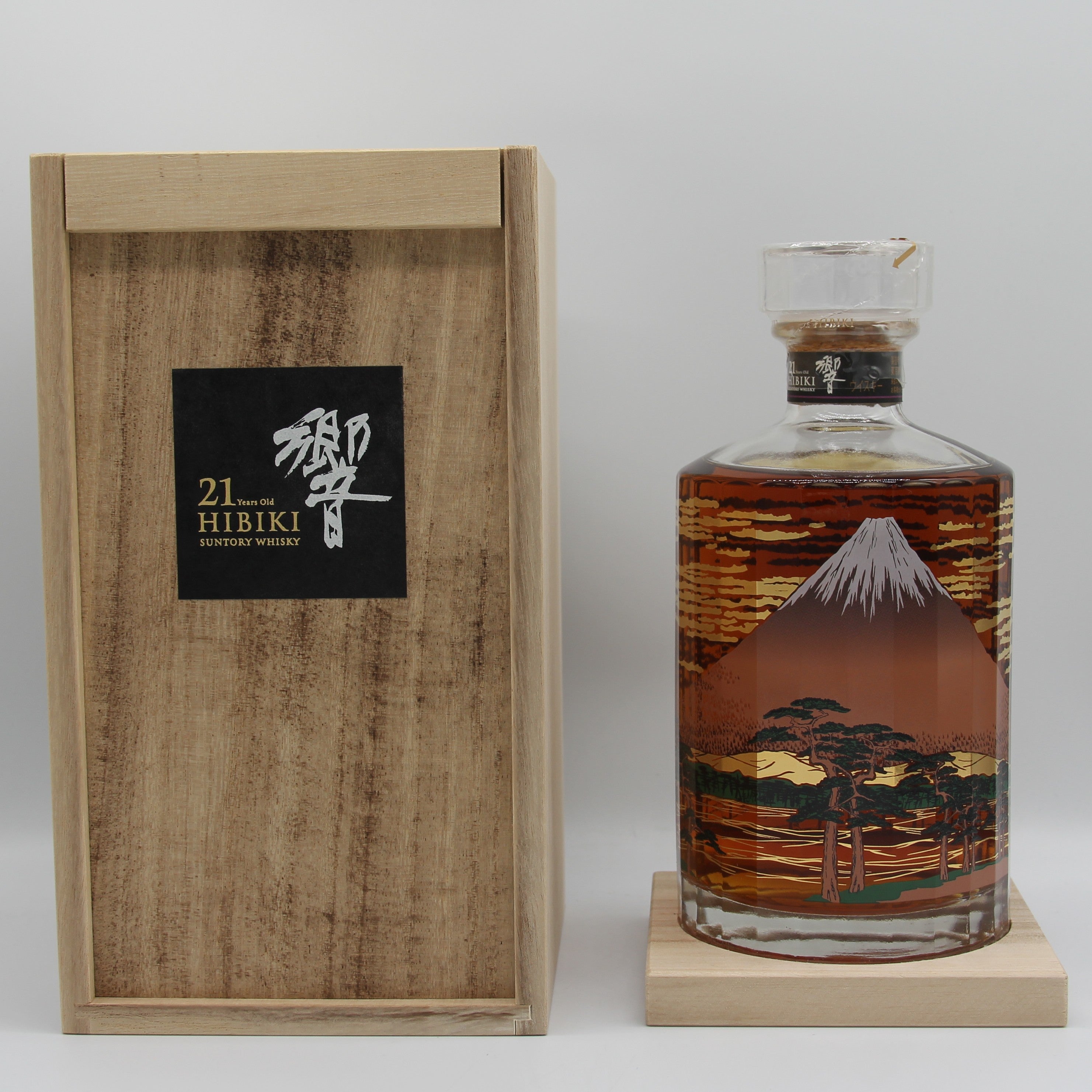 サントリー ウイスキー 響21年 意匠ボトル 富士風雲図 2015 43% 700ml