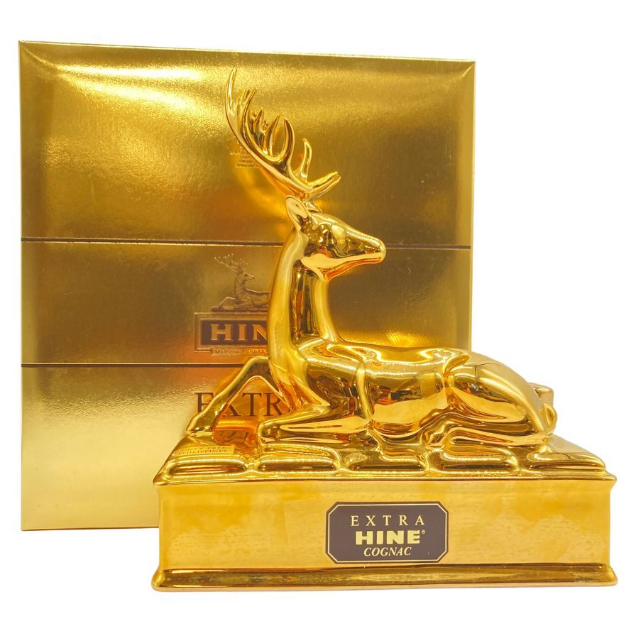 EXTRA HINE COGNAC リモージュボトル 鹿·22kミニボトル HINE XO