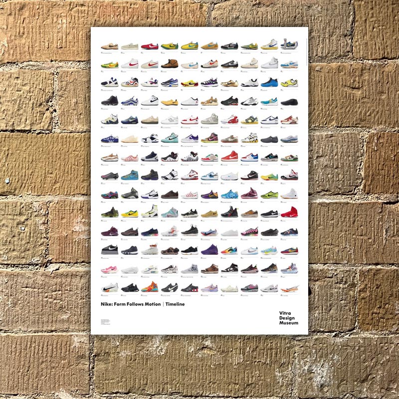Nike Timeline poster (Vitra Design Museum, 2024) - extra large