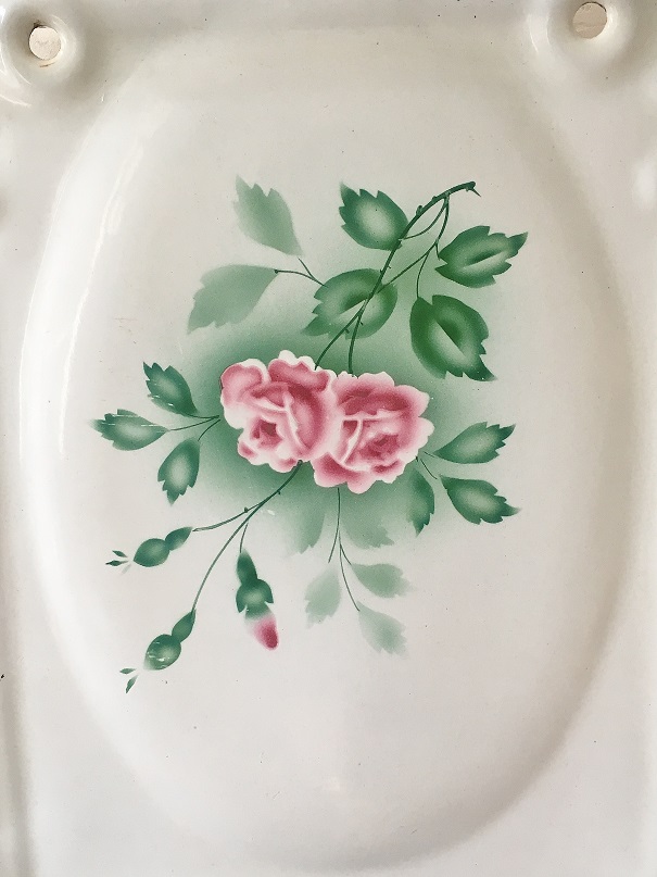 アンティークホーローレードルラック JAPY ピンク アンティーク