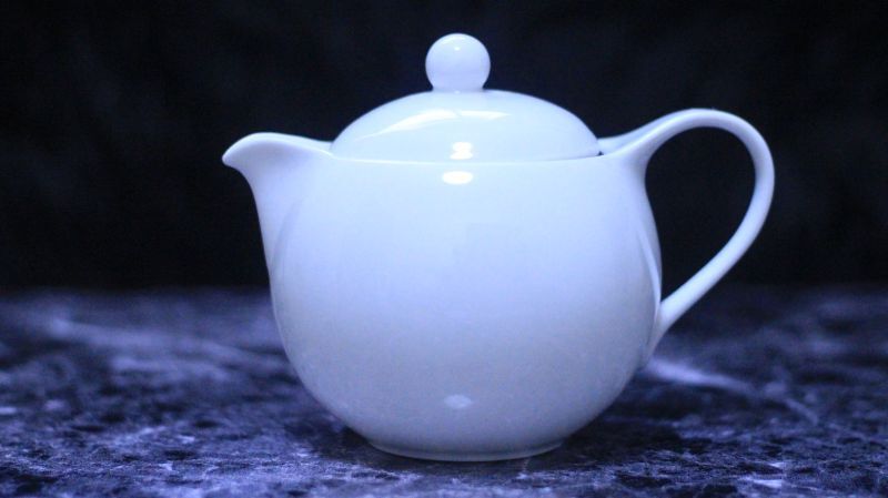 ☆SALE品☆□白磁□可愛い急須と湯呑み2客セット(NB) アウトレット品