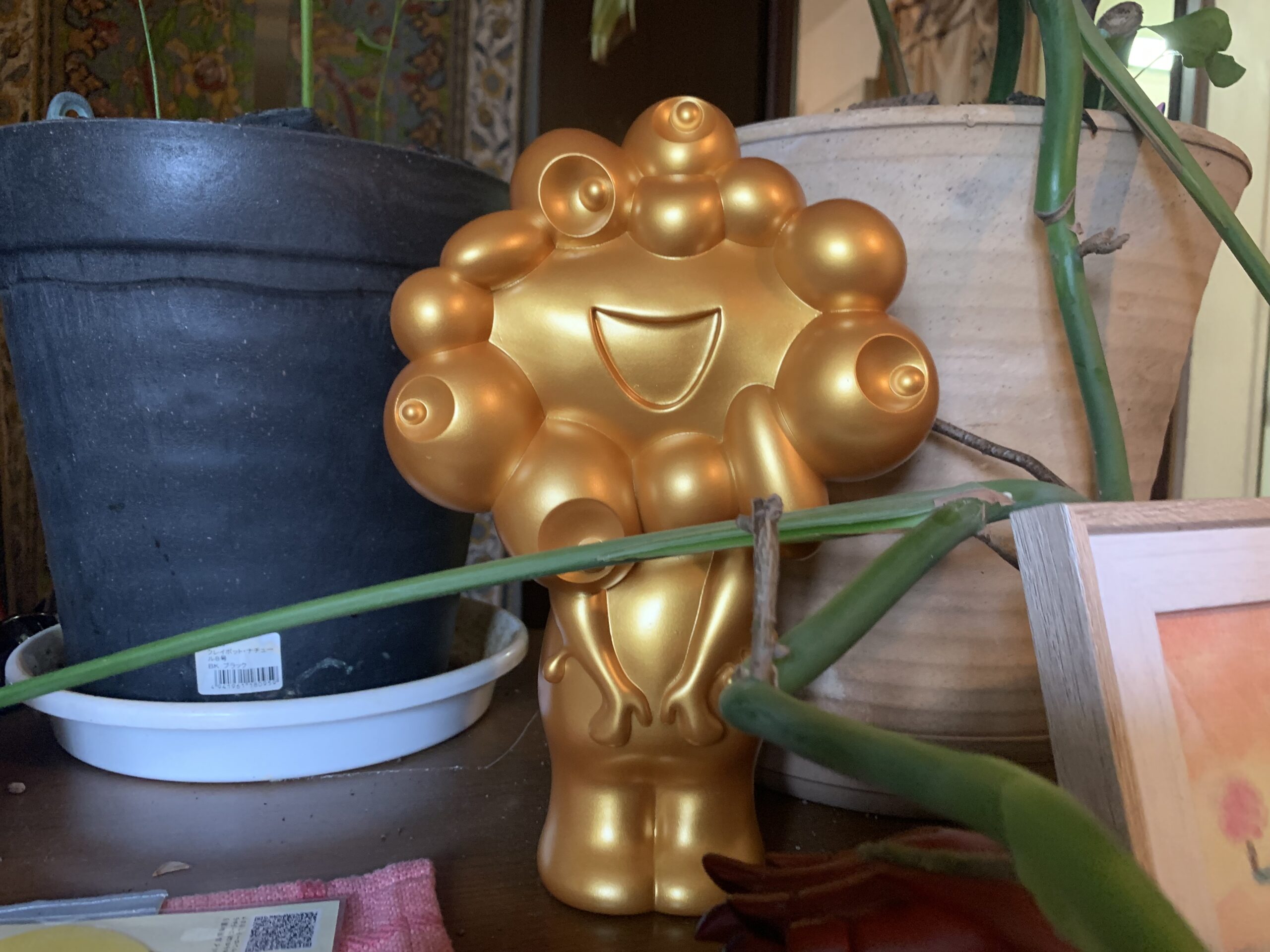 大阪関西万博ミャクミャクソフビ金の貯金箱ちょきんばこ ゴールド 2025