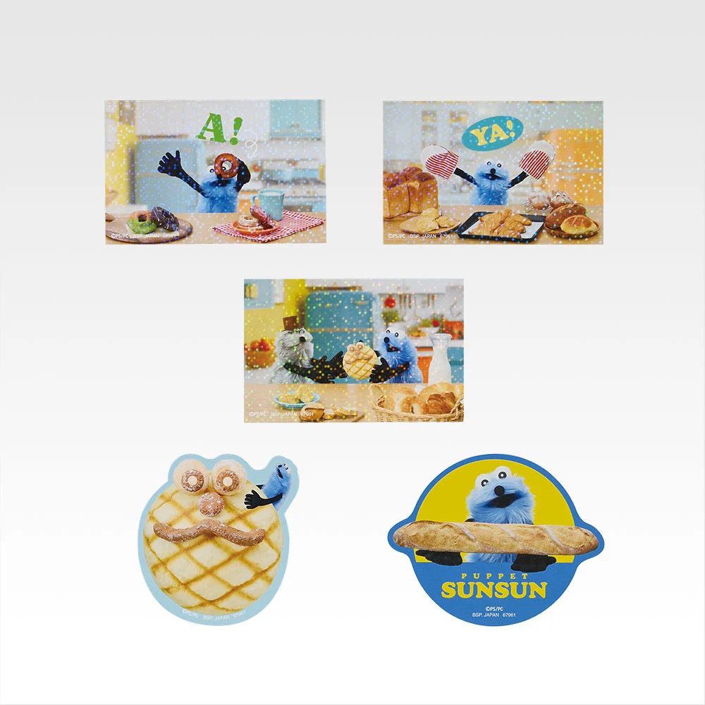 パペットスンスン一番くじ】H賞ステッカー全6種は選べる！スマホ裏に