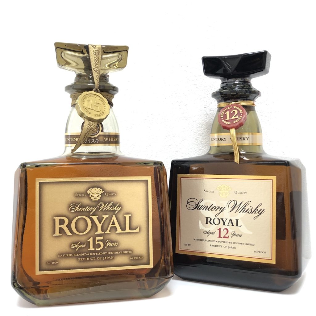 希少】ローヤル15年、ローヤル12年 180ml セット 【公式通販】