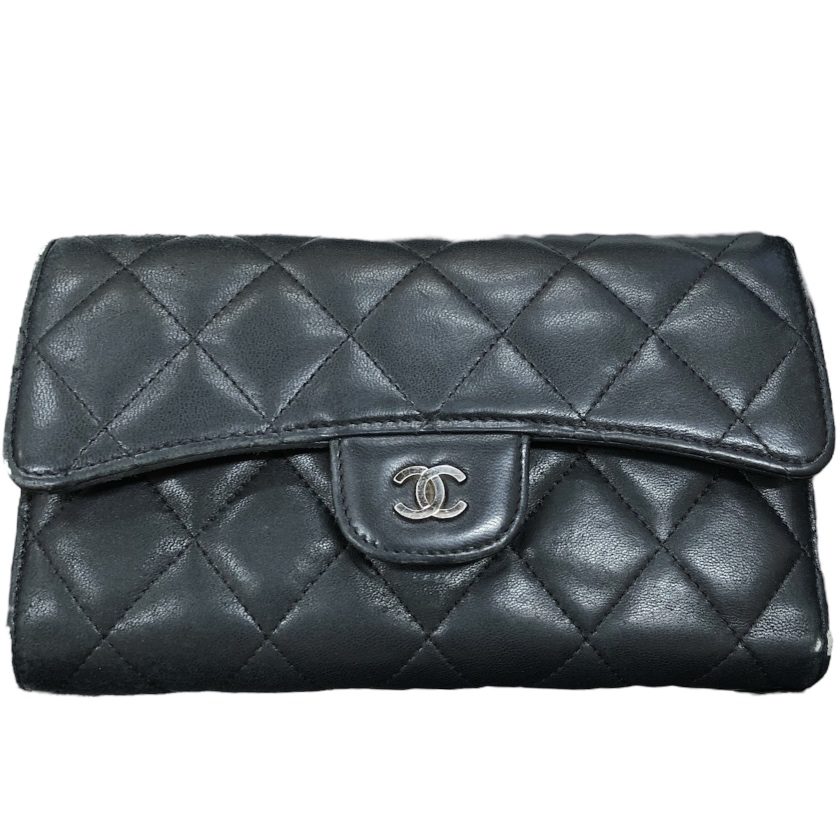 CHANEL マトラッセ ブラック 三つ折り財布 CHANEL(シャネル