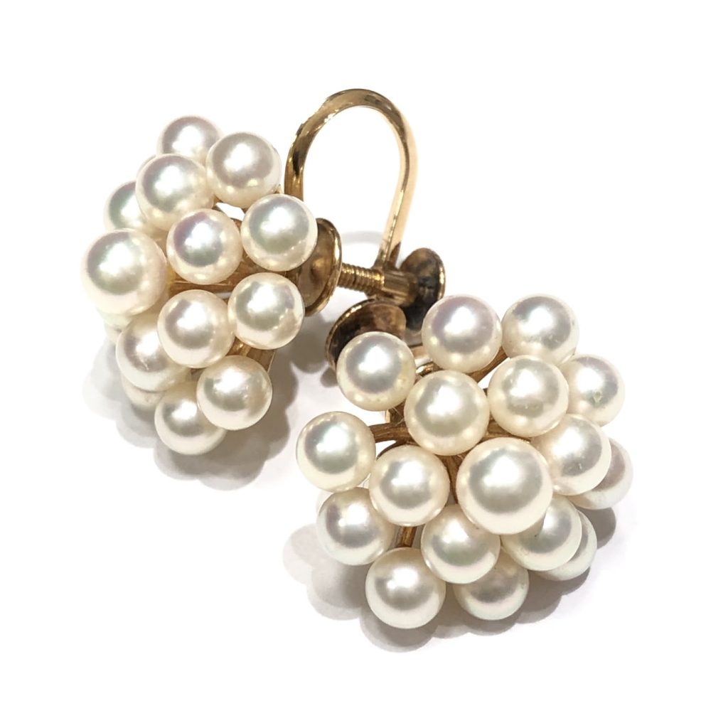 K18 18金パールイヤリング