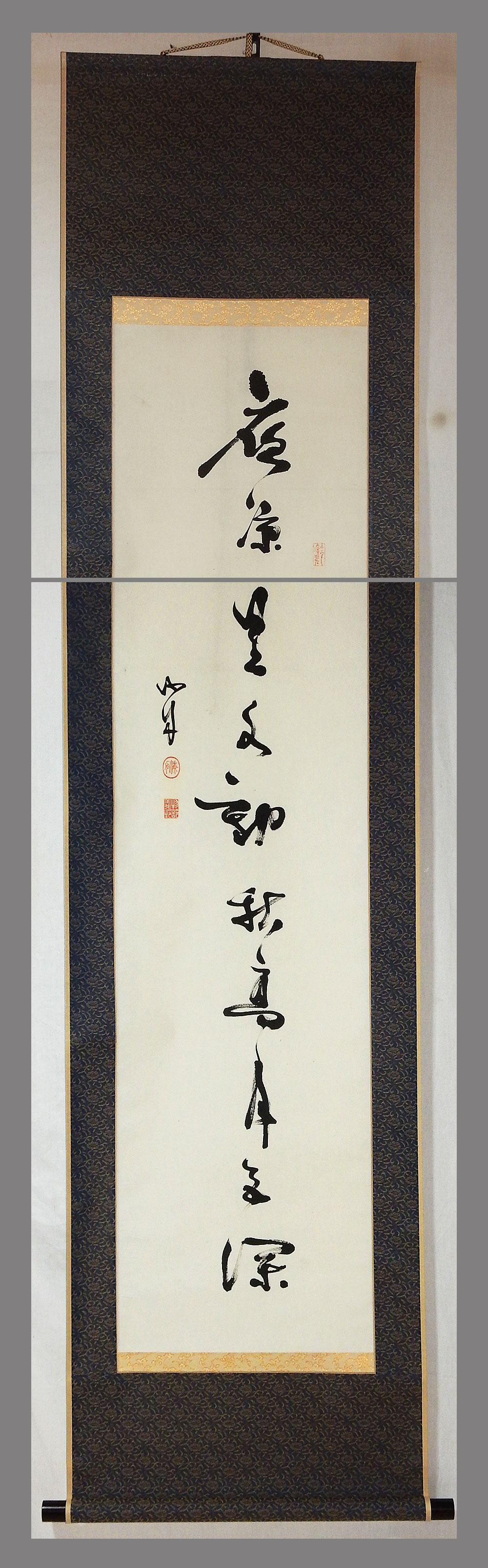 真作□勝海舟□一行書□肉筆□掛軸□掛け軸□幕末