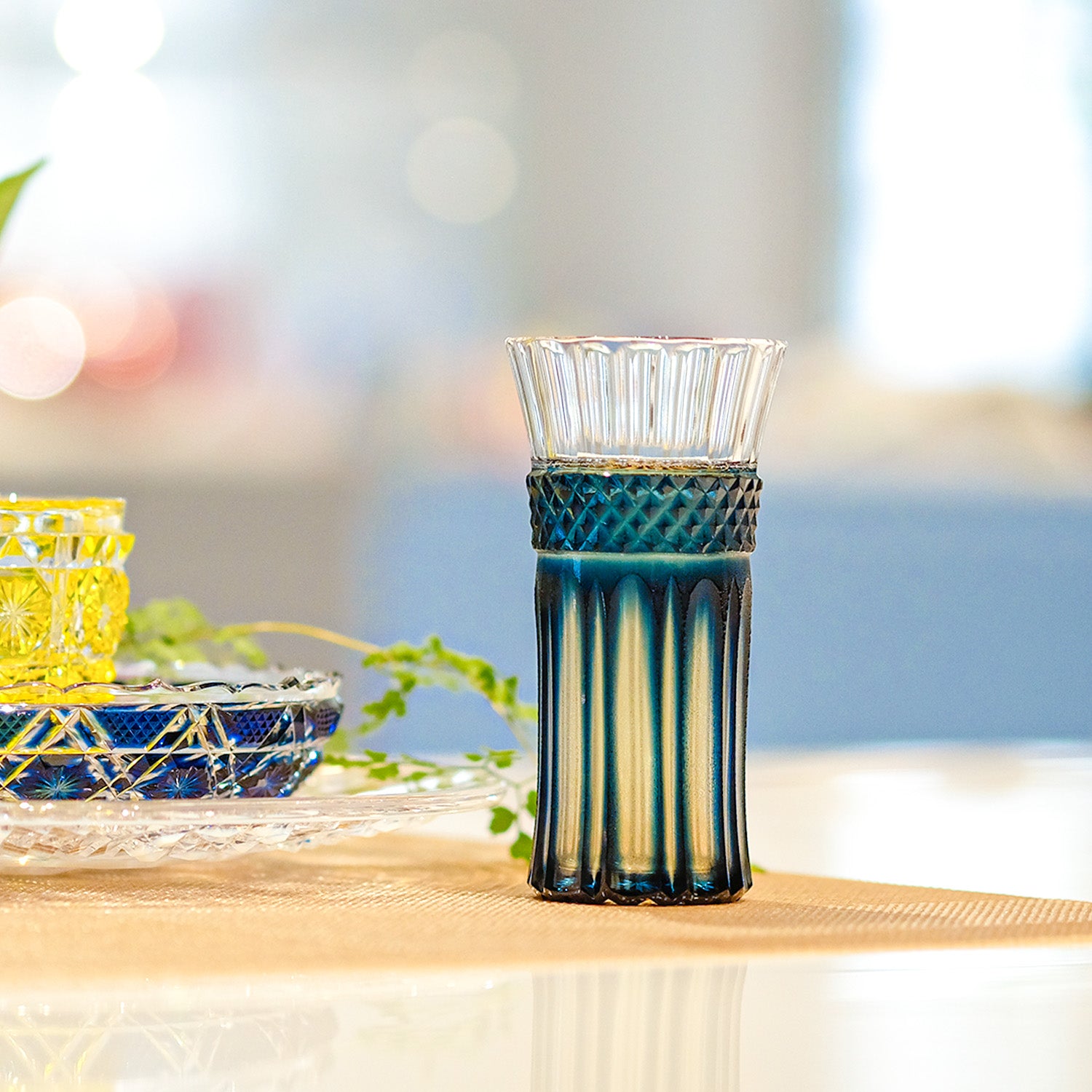 島津薩摩切子】 創作 麦酒器Ⅰ – ㈱島津興業 島津薩摩切子