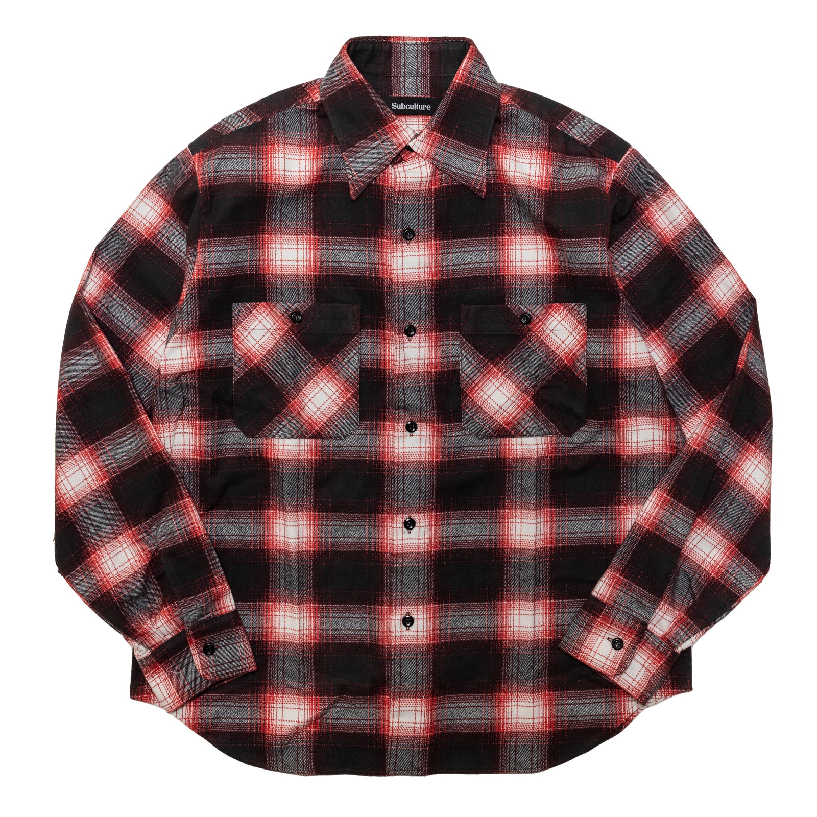 今市隆二 RILY Ombre Check Shirts Red Sサイズ RILY ombre check