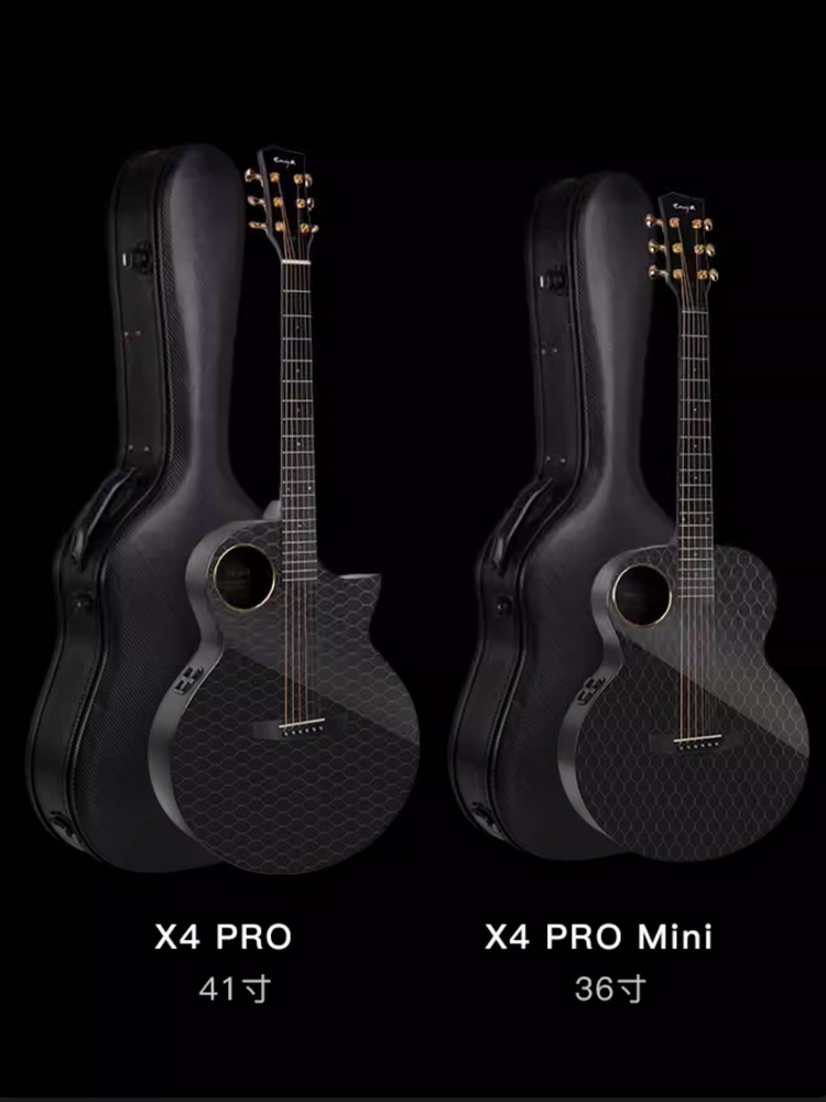 新品同様ENYA X4 Pro Trance Acoustic ギター、ケース付 オリジナル