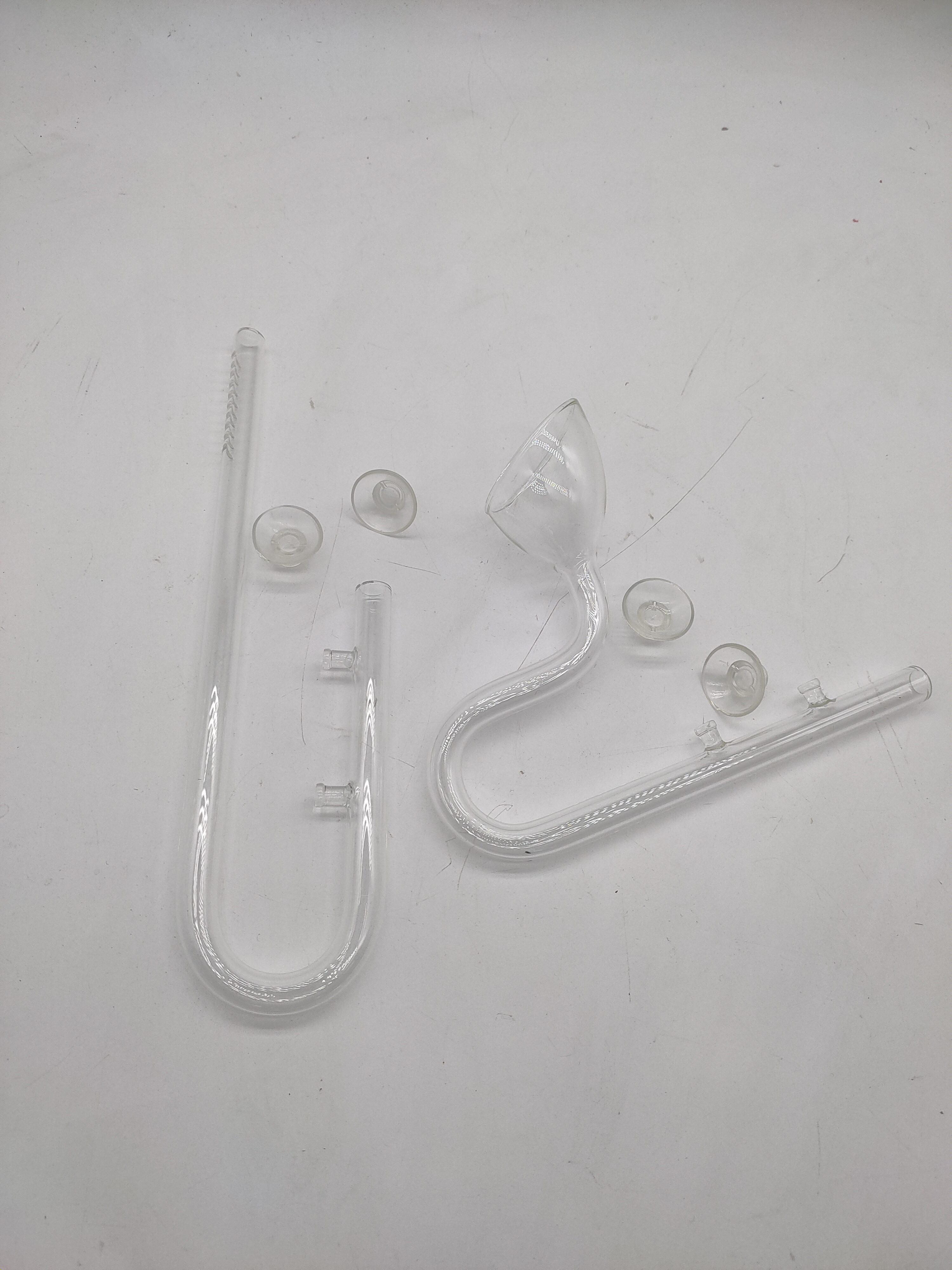 ADAスタイルガラス三角パイプ水槽リリーオイルバーナー、三角スタンド