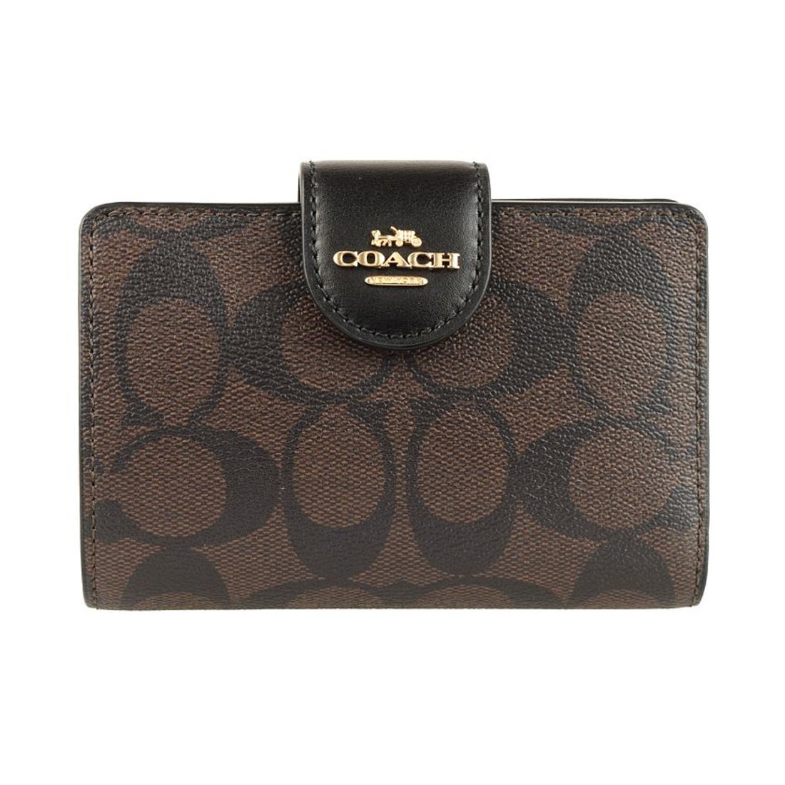 コーチ COACH 二つ折り財布（ブラウン） -waja bazar - 海外
