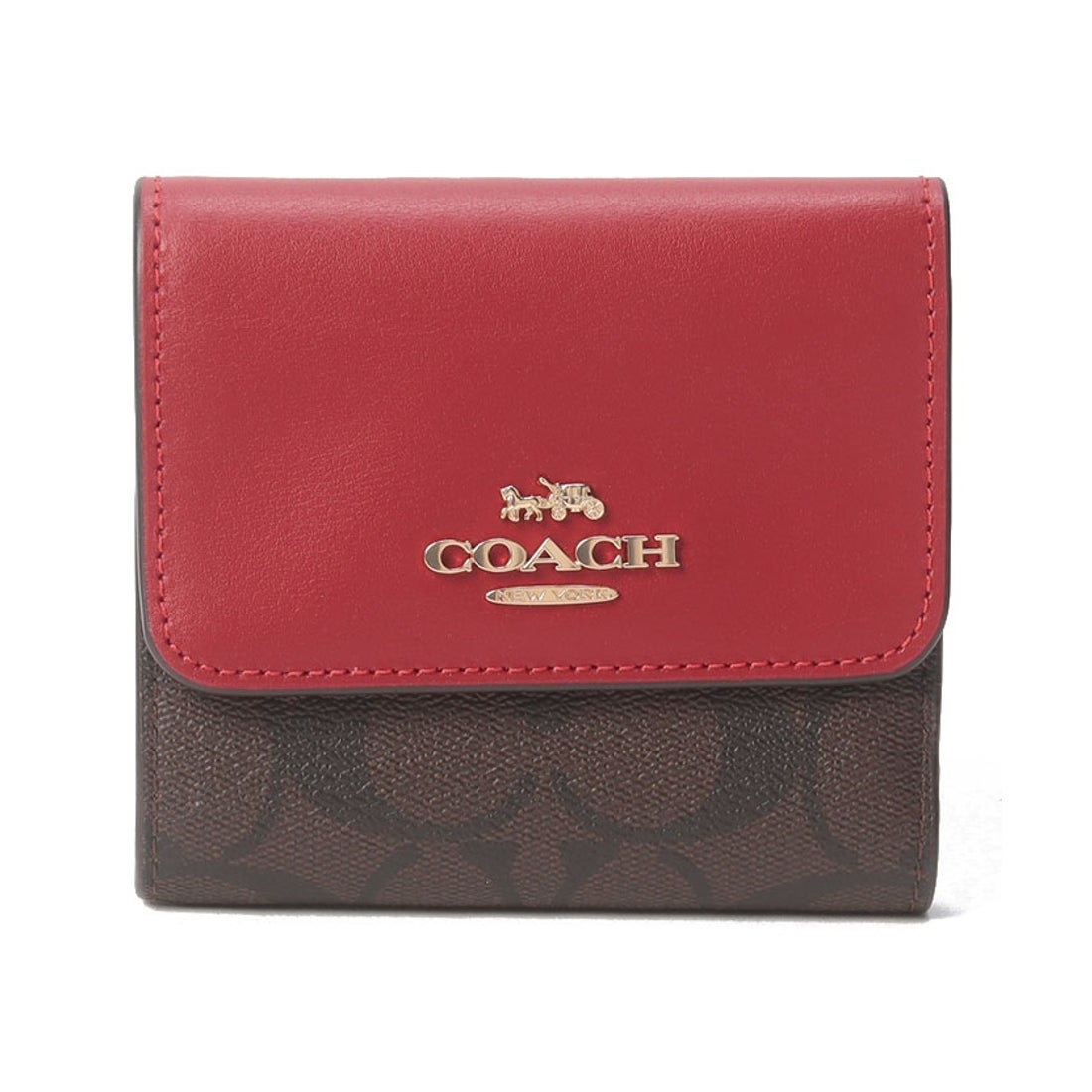 コーチ COACH コーチ CE930 3つ折り財布 シグネチャー PVCレザー
