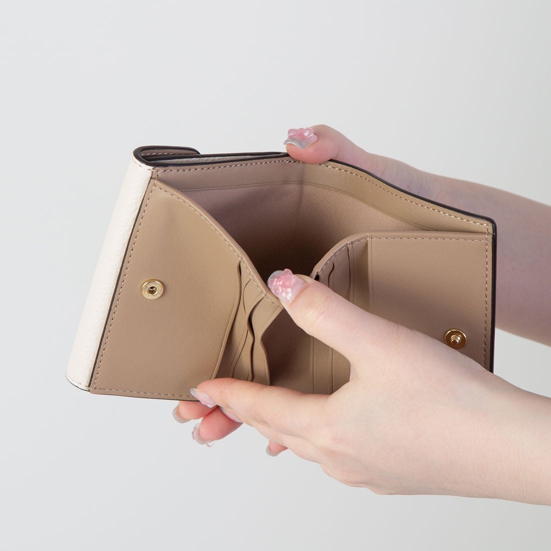 コーチ COACH C7805 二つ折り財布 シグネチャー レディース （ベージュ