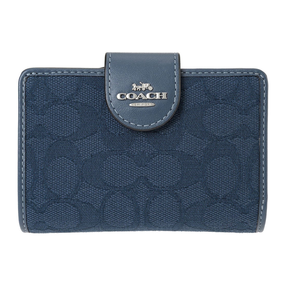 コーチ COACH 2つ折り財布 シグネチャー ジャカード ミディアム