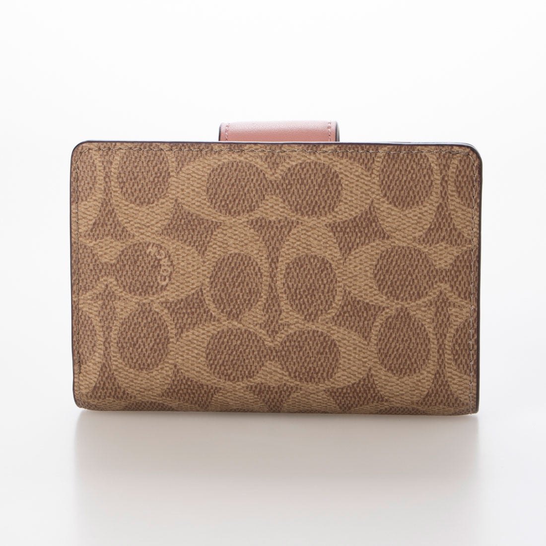 COACH 二つ折り財布 ブラウン/ピンク COACH 二つ折り財布 ブラウン