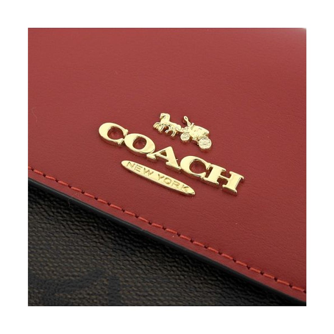 コーチ COACH 三つ折り財布 （レッド） -waja bazar - 海外