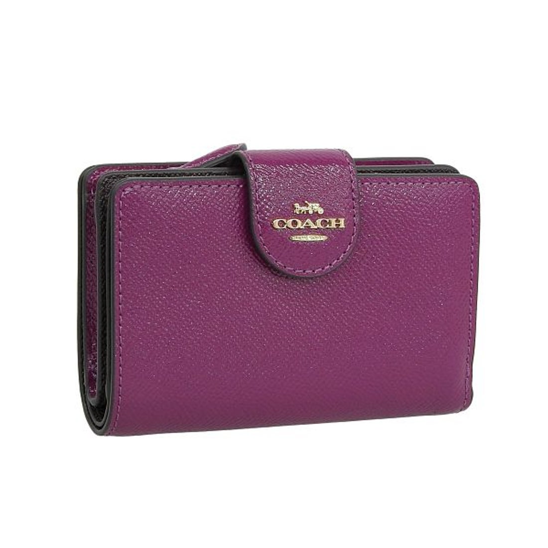 コーチ COACH 二つ折り財布 （パープル） -waja bazar - 海外