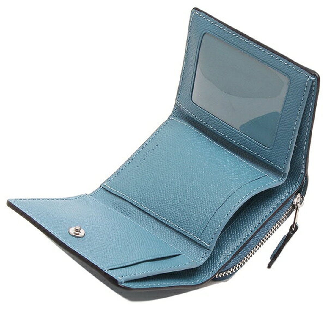 コーチ COACH アウトレット 三つ折り財布 ミニ財布 ブルー レディース