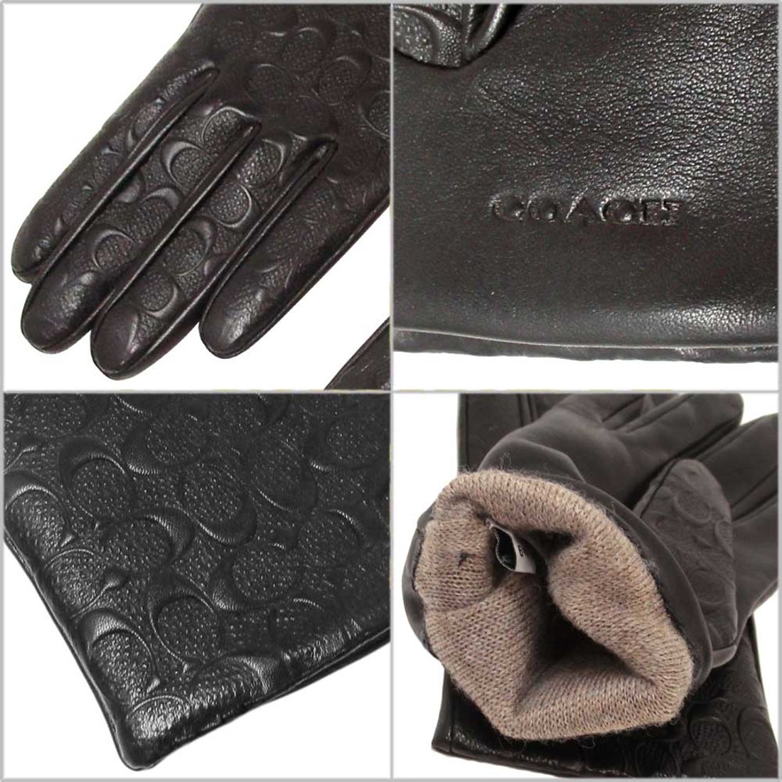 コーチ COACH コーチ 手袋 COACH コーチ アウトレット レザーグローブ