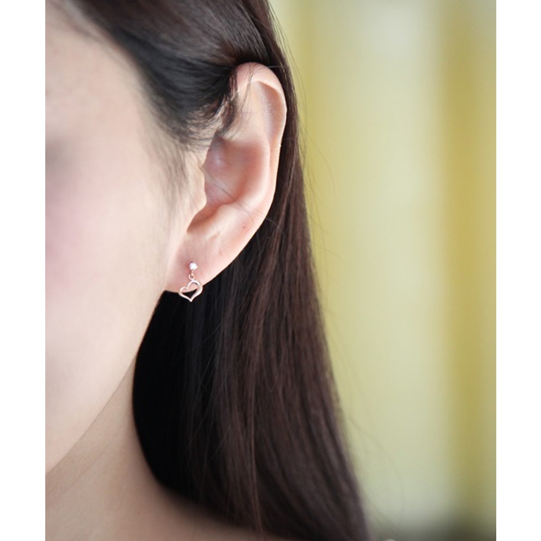 カナルヨンドシー Canal4℃ K10ピンクゴールドハートキュービック