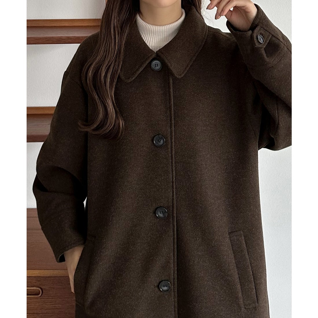 カラウティア callautia callautia コクーンスリーブステンカラー