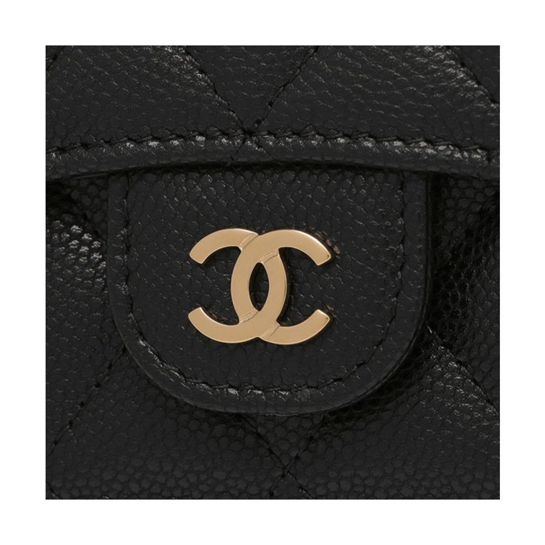 シャネル CHANEL 三つ折り財布 マトラッセ ゴールド金具 ミニ財布