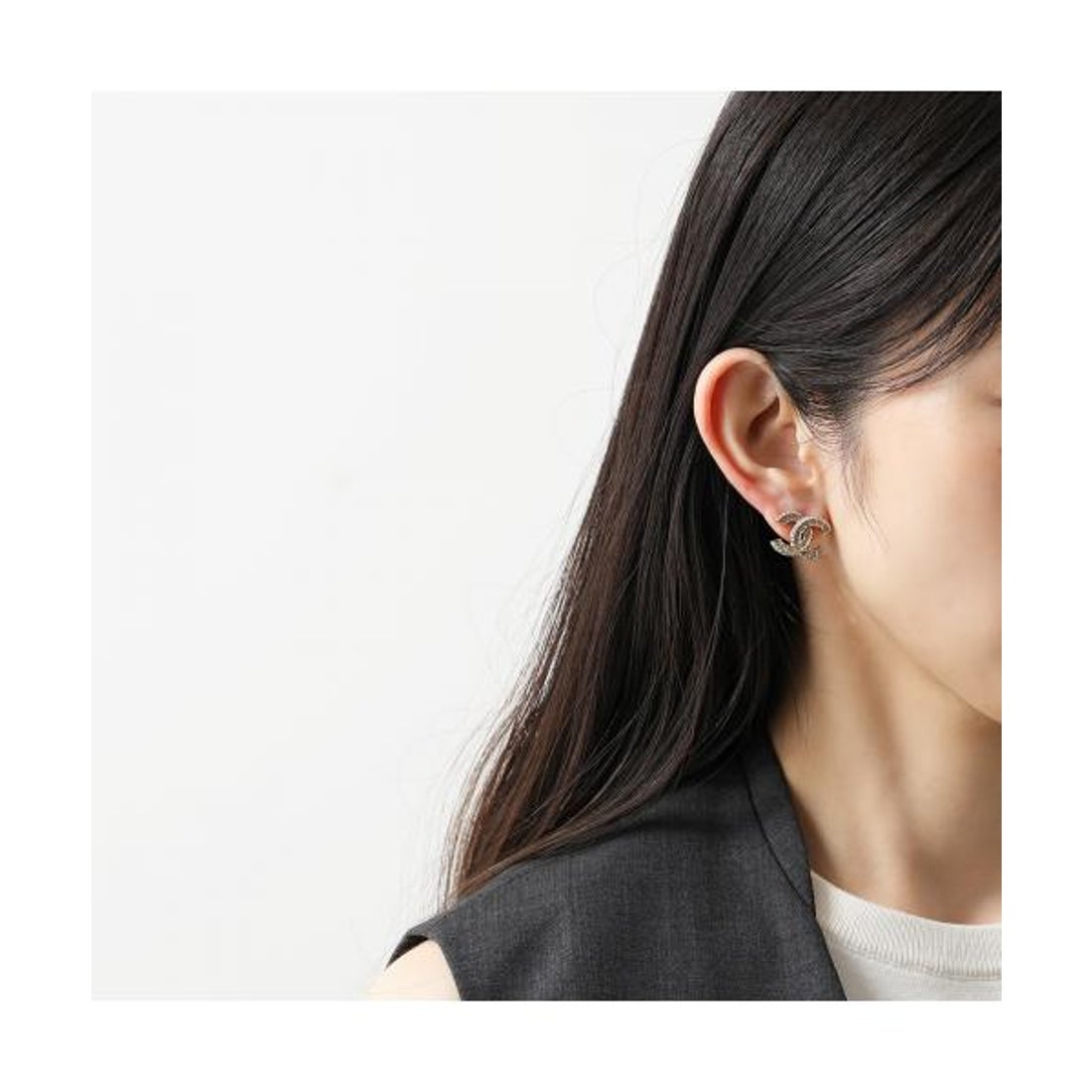 シャネル CHANEL CHANEL ピアス A86504 Y09569 ココマーク ライン