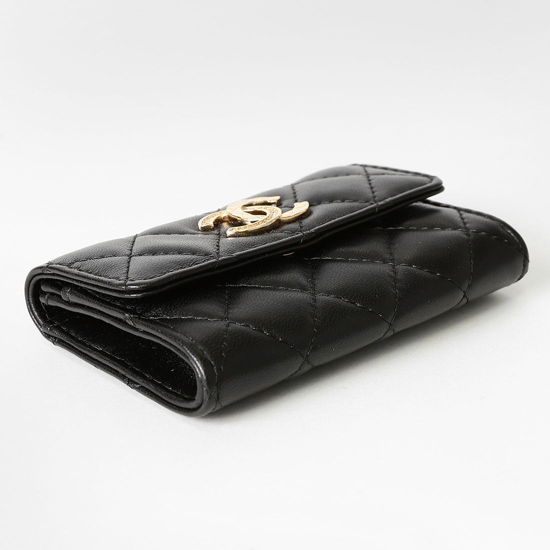 シャネル CHANEL カードケース ラムスキン CARD CASE CARD CASE BLACK