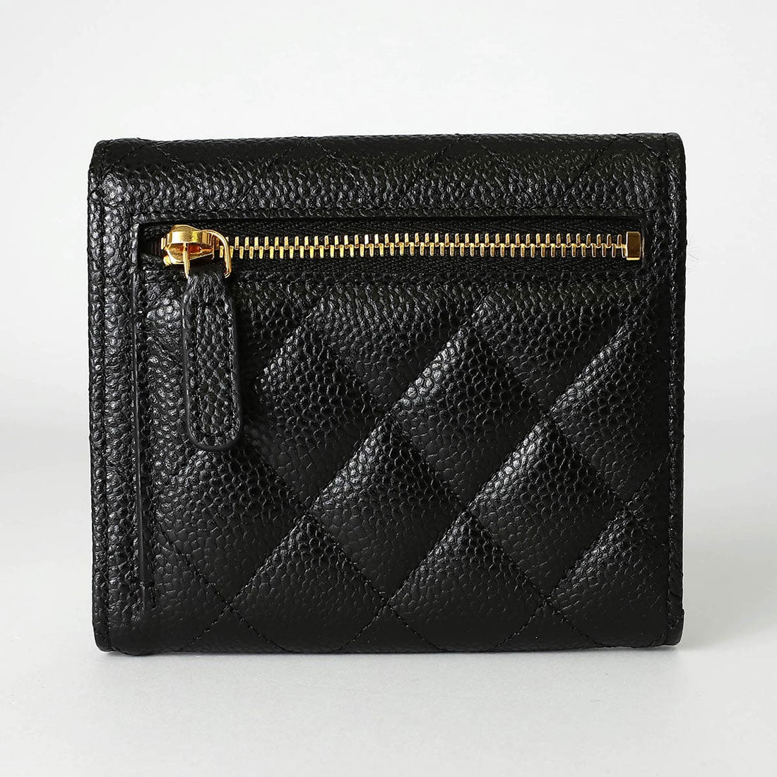 シャネル CHANEL 2つ折り財布 キャビアスキン CLASSIC COMPACT BI FOLD