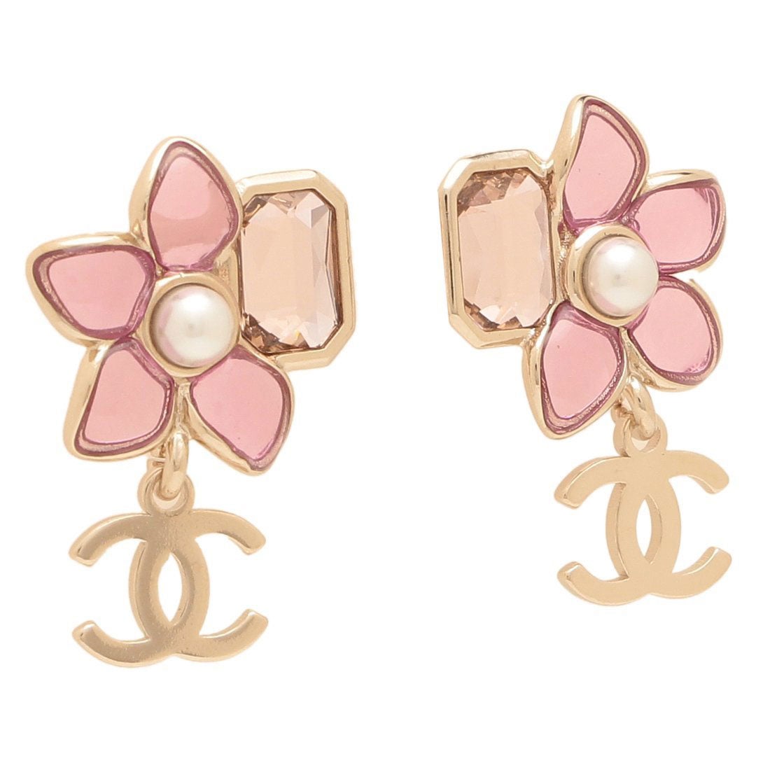シャネル CHANEL ピアス クルーズコレクション フラワーモチーフ 花 CC