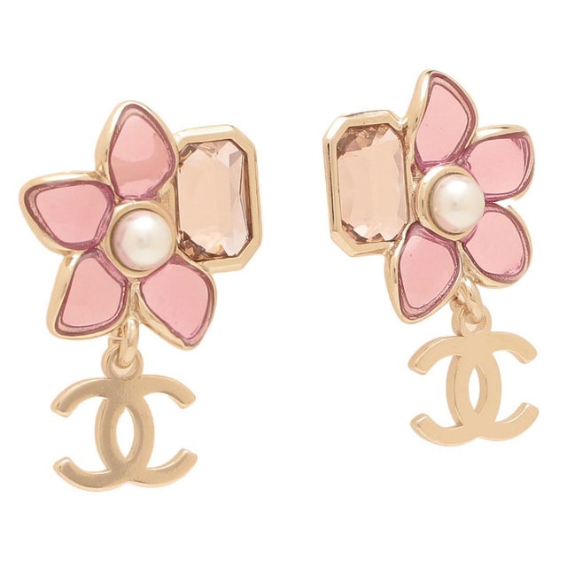 シャネル CHANEL ピアス クルーズコレクション フラワーモチーフ 花 CC