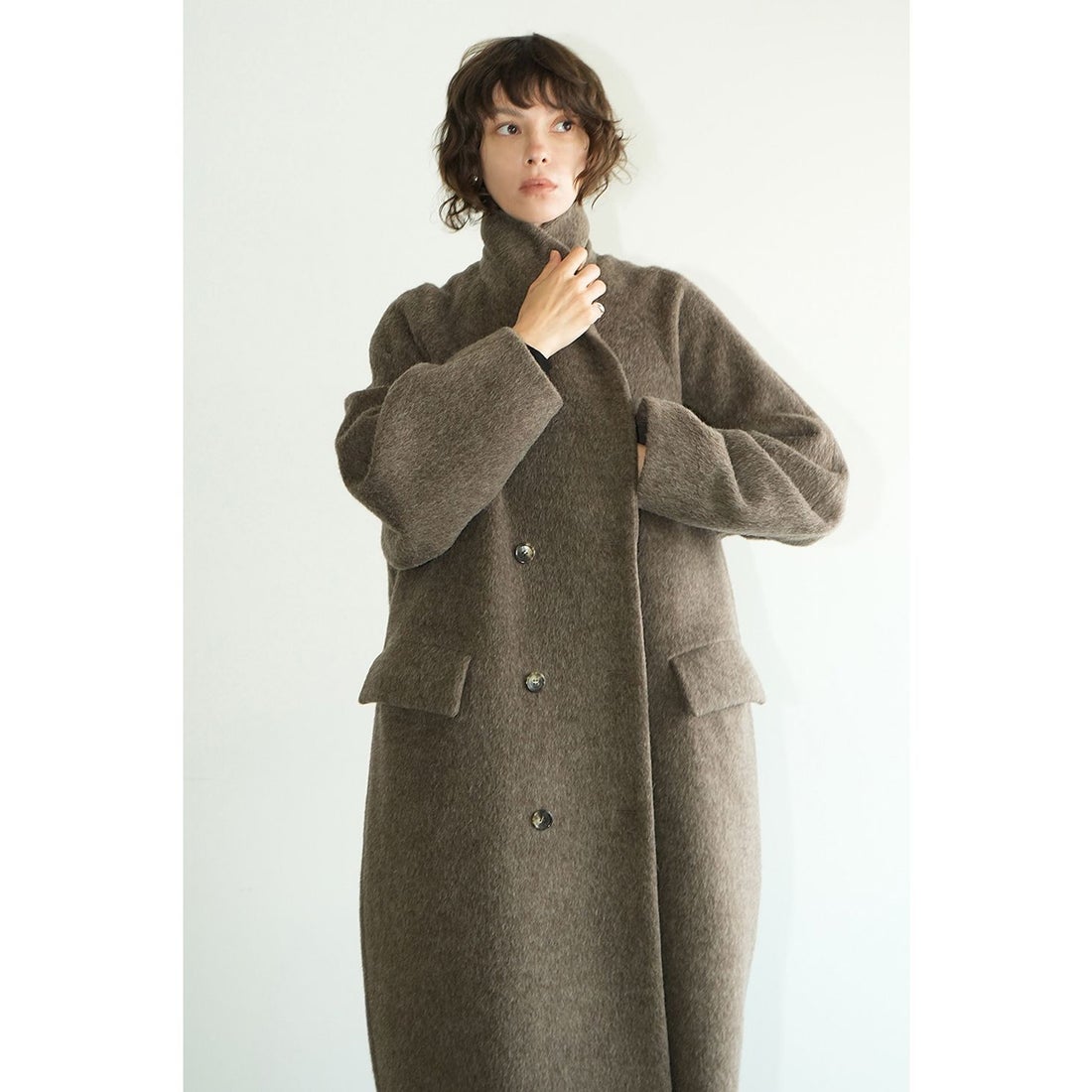 UP NECK OVER DOUBLE COAT