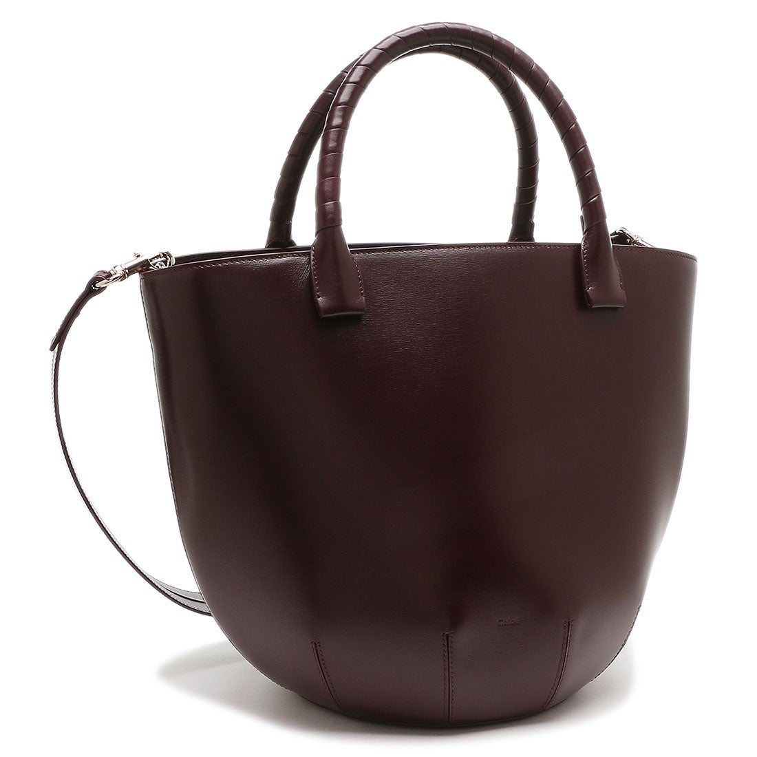 クロエ Chloe ハンドバッグ ショルダーバッグ サビア ワインレッド