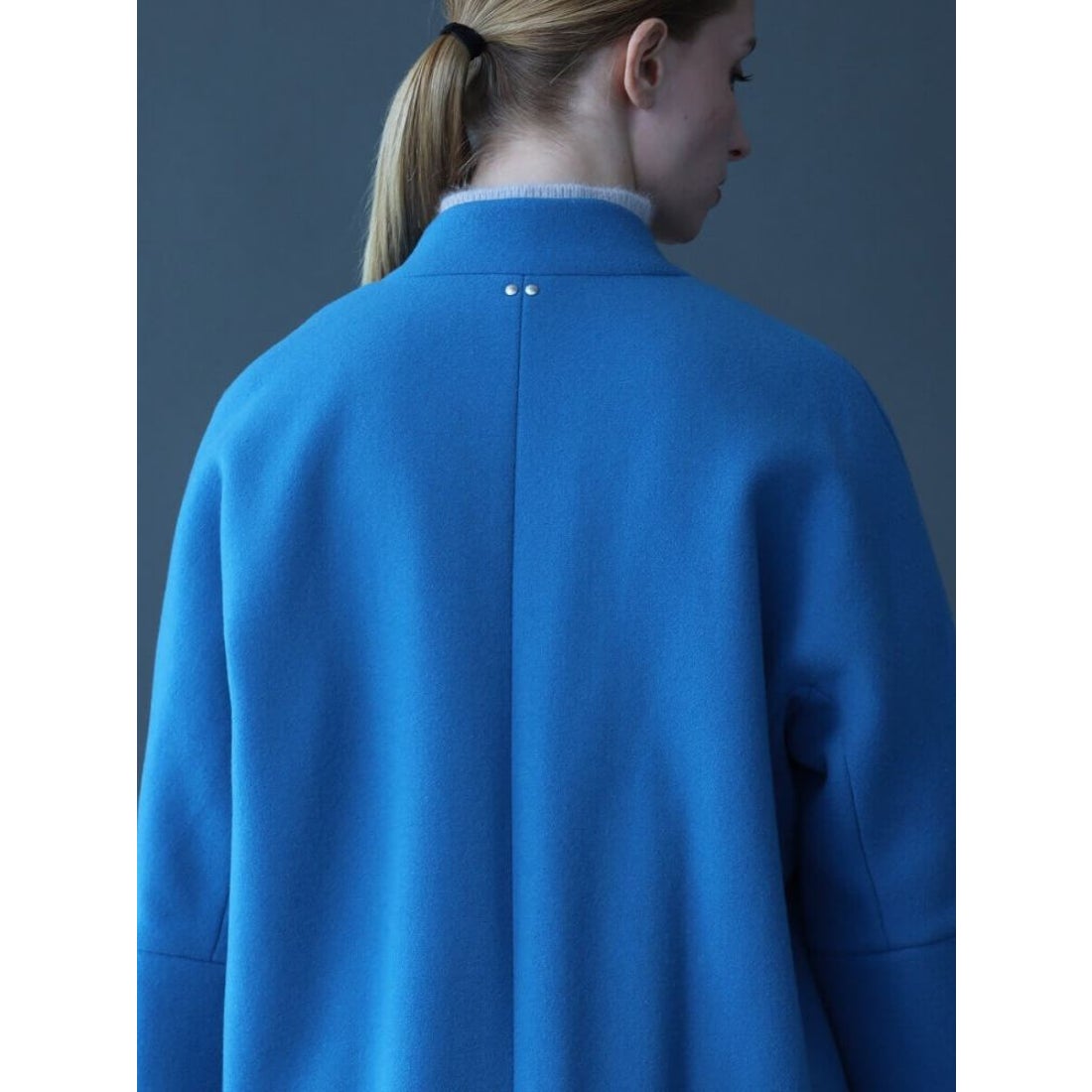 アーガ Aga ダブルメルトンコクーンコート （スカイブルー