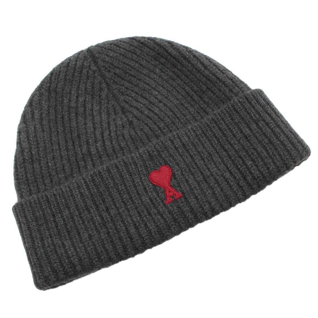 アミパリス Ami Paris ニット帽 ビーニー グレー メンズ レディース