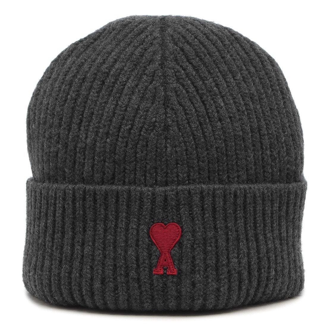 アミパリス Ami Paris ニット帽 ビーニー グレー メンズ レディース