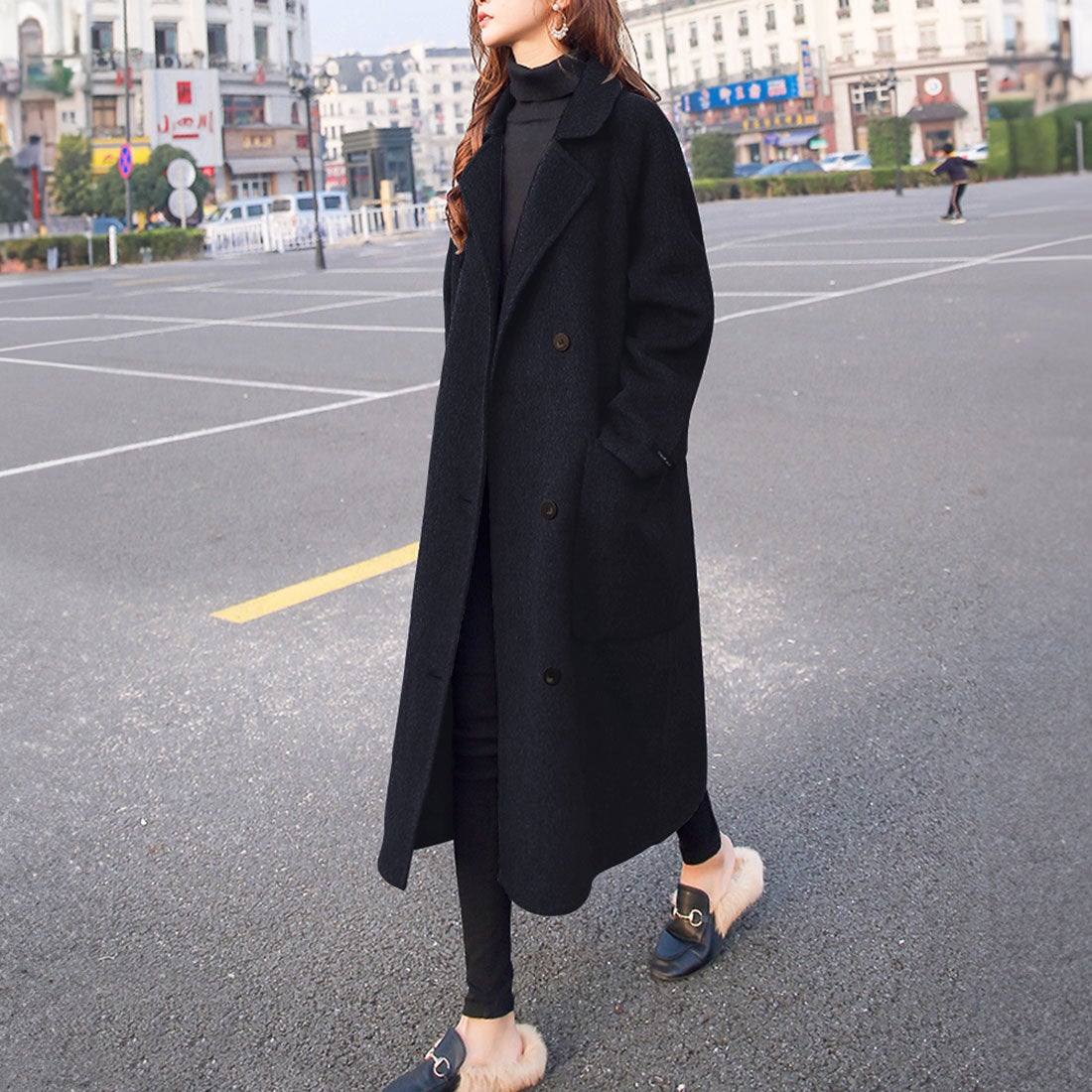 切り替えデザイン バック スリット コート ◇: アウター/ジャケット