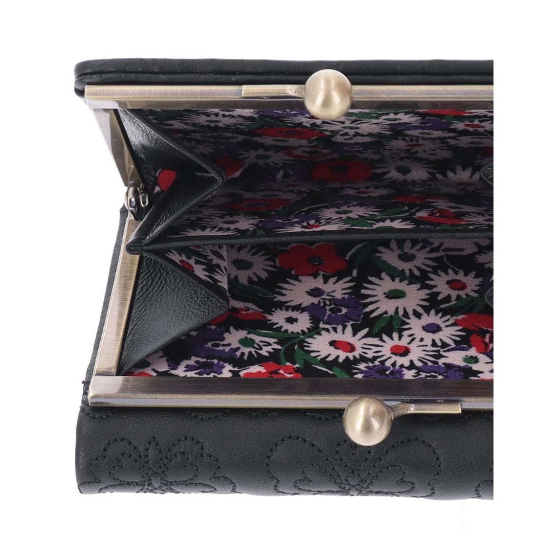 ANNA SUI チェイス 口金二つ折り財布 ブラック - ファッション通販