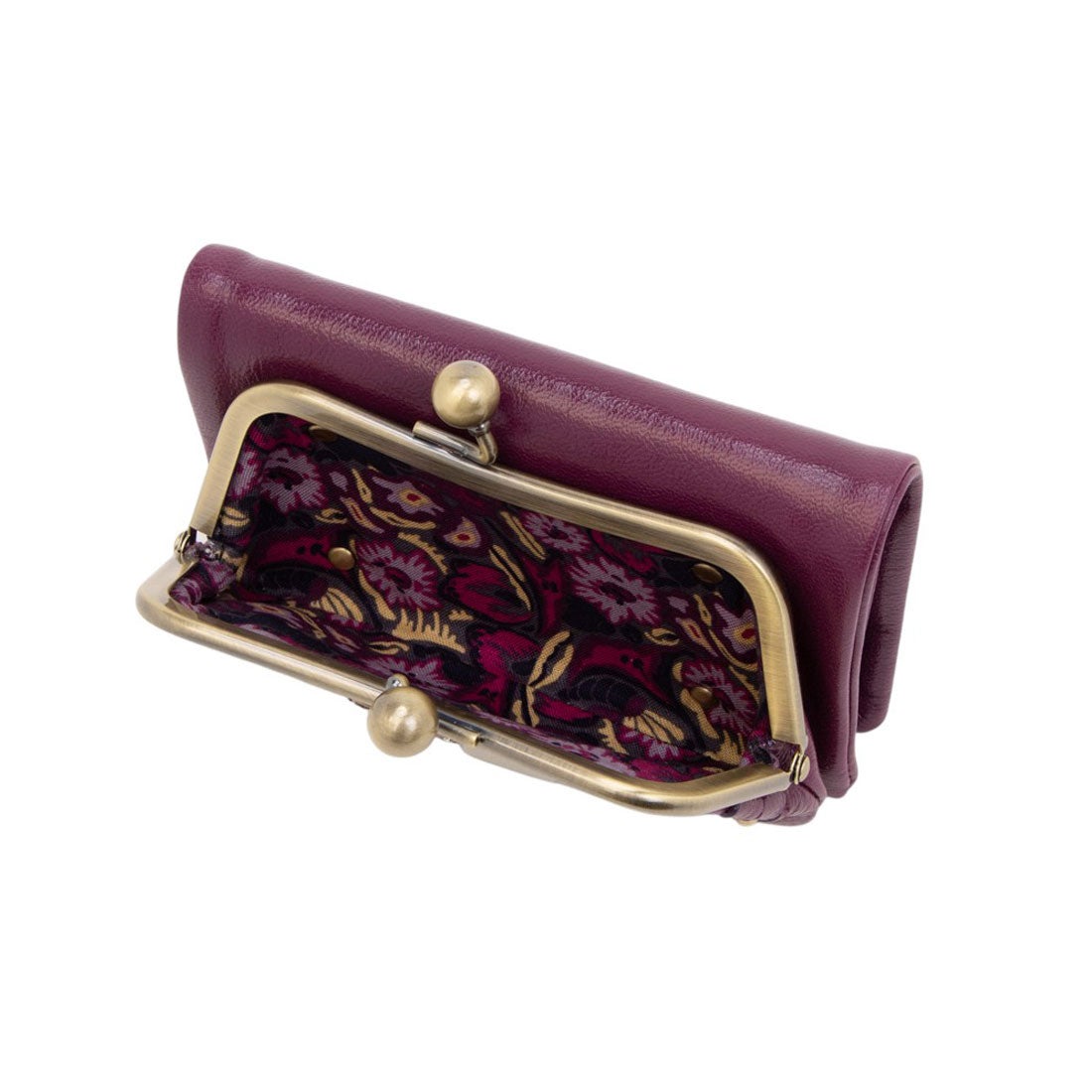 アナスイ ANNA SUI マチルダ 口金二つ折り財布 （ワイン