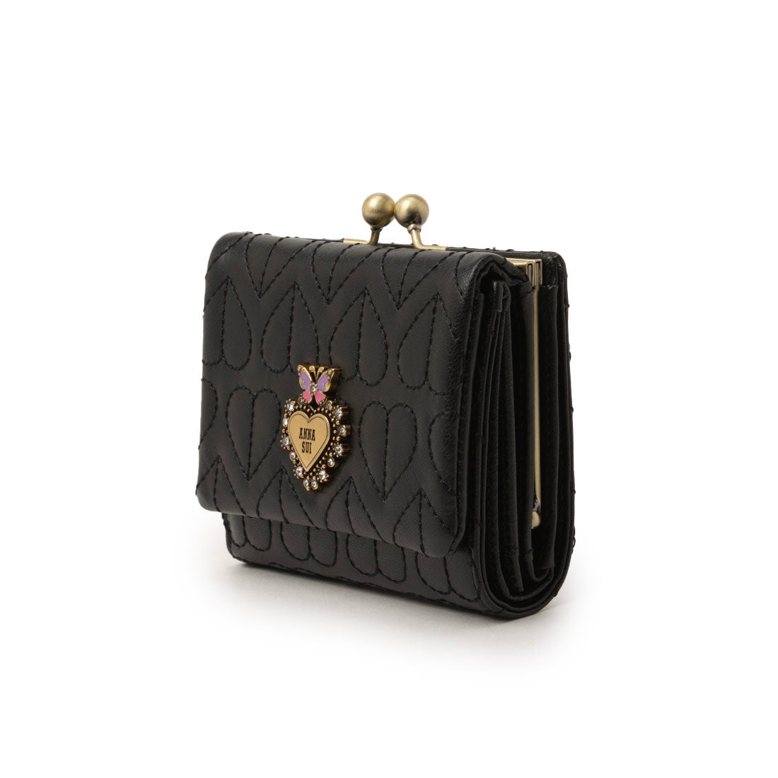 アナスイ ANNA SUI ドリーミー 口金二つ折り財布 （クロ） -人気