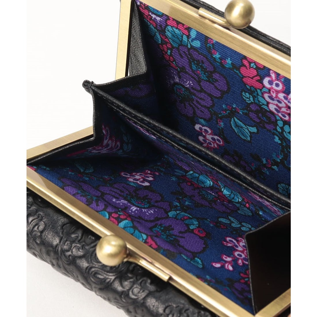 ANNA SUI セルパン 二つ折り口金財布 パープル - ファッション通販