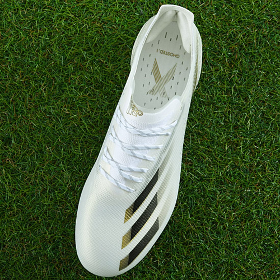 adidas アディダス エックス ゴースト.1 FG(ホワイト×ゴールド) EG8258