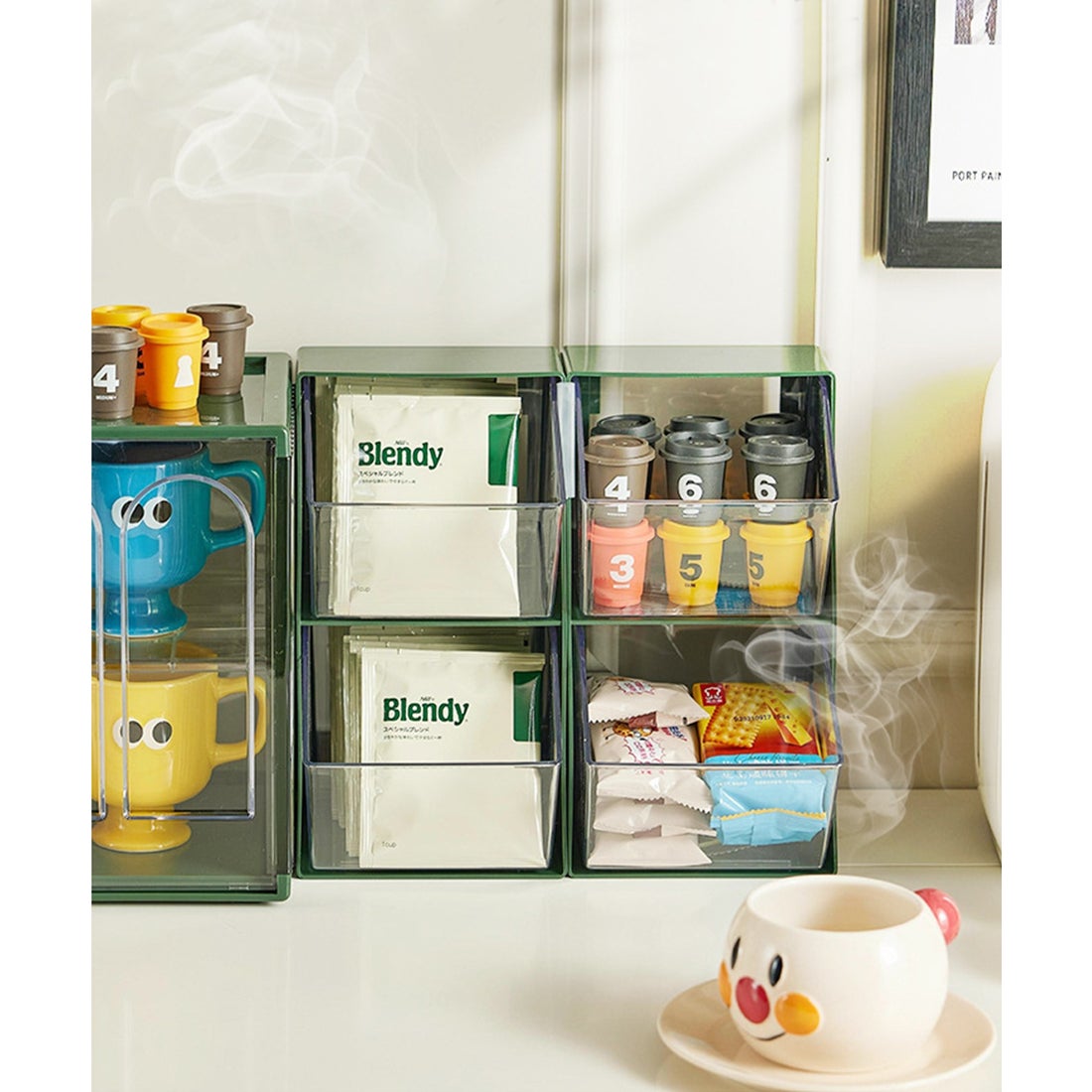 本革、収納箱入りモロッコティーセット