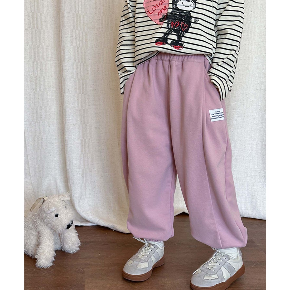 楽天市場】スウェット パンツ（カラーピンク）（キッズ・ベビー