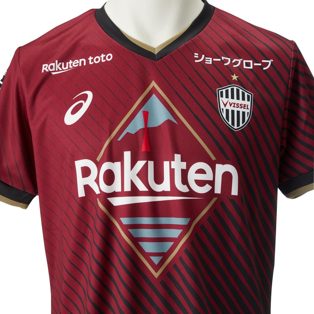 ASICS ヴィッセル神戸 2023 ユニフォーム ホーム 半袖 レプリカ #10