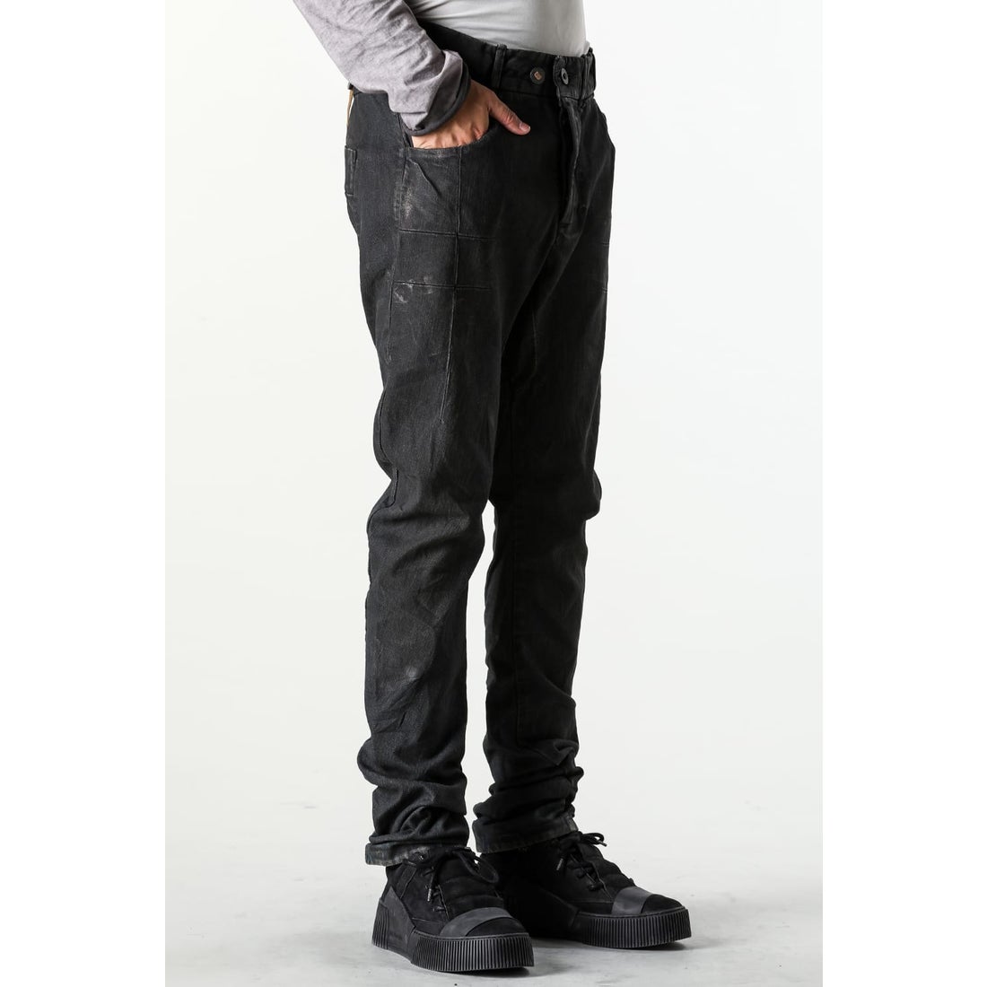 BORIS BIDJAN SABERI Tight Fit Pants （DIRTY DENIM） - Osaka